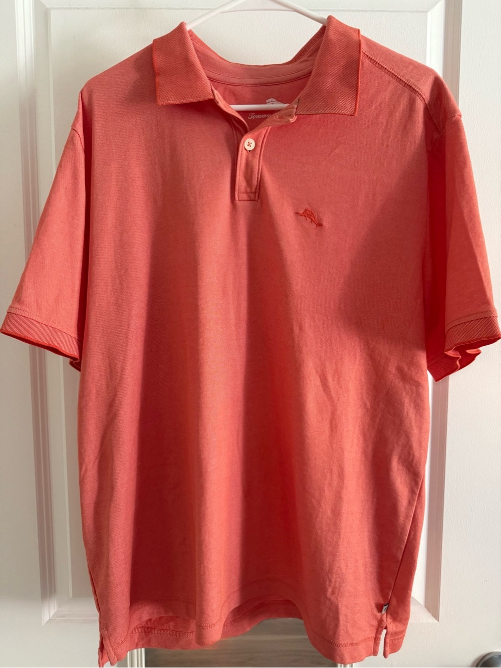Tommy Bahama Men’s Coral Short-Sleeve Polo, Large